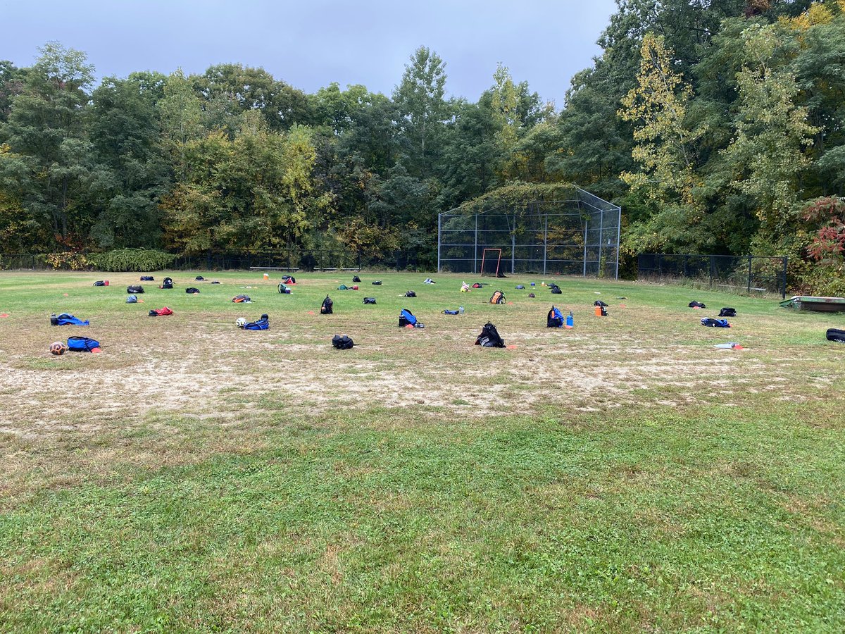 HillerAthletics's tweet photo. And we are back at it again today with our 9th and 10th grade Boys Soccer players during their morning tryout session in our new distanced world!! #hillers #tryoutsday2 https://t.co/GMDr7PcVQr