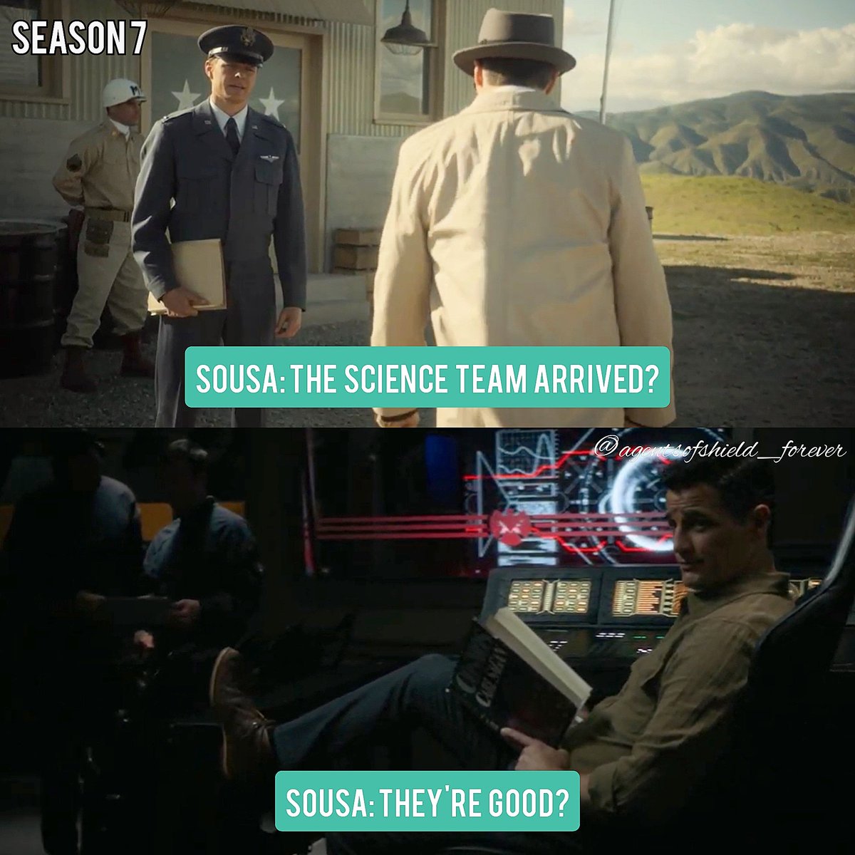 Agents Of Shield Forever Sousa S First Line X Last Line Season 7 Agentsofshield Agentsofshieldlives Danielsousa Shield Marvel