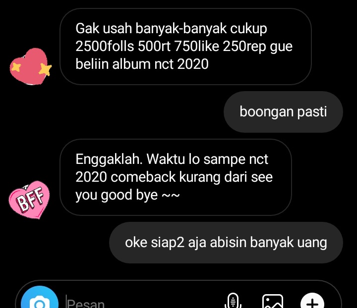 awkeyinn's tweet photo. INI BEBERAN GAADA YG MAU BANTUIN RT DEALS GW? NYESEK BGT UDA DIKASI GRATIS TP FOLLS TIDAK MENDUKUNG😭😭😭😭 PLIS LA BANTU RT/LIKE FOLLOW JG GUE FOLBEK SUMPAH😭😭😭 https://t.co/zVZCne7DRB
