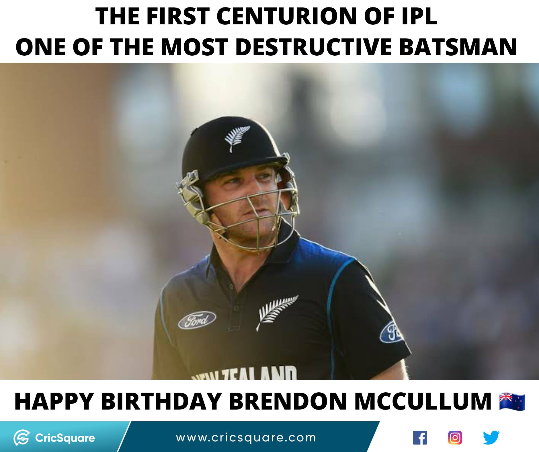 Happy Birthday, Brendon McCullum     