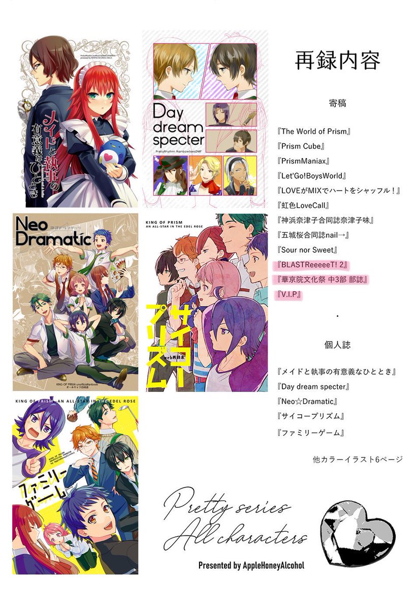 【プリティー再録本サンプル?】寄稿させていただいた最後の3つです!ストリート系アンソロよりタイガとアレク(2019)/シン&amp;タイガアンソロジー(2019)/カケルBDアンソロジー(2018) 