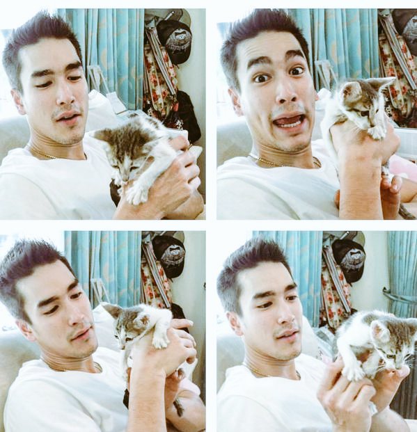 Nadech is also a certified animal lover. He has a dog named, Yenyen. (Will tell you more about her in my next tweets hihi be ready for your hearts to melt ) #ณเดชน์  #nadech  #kugimiyas