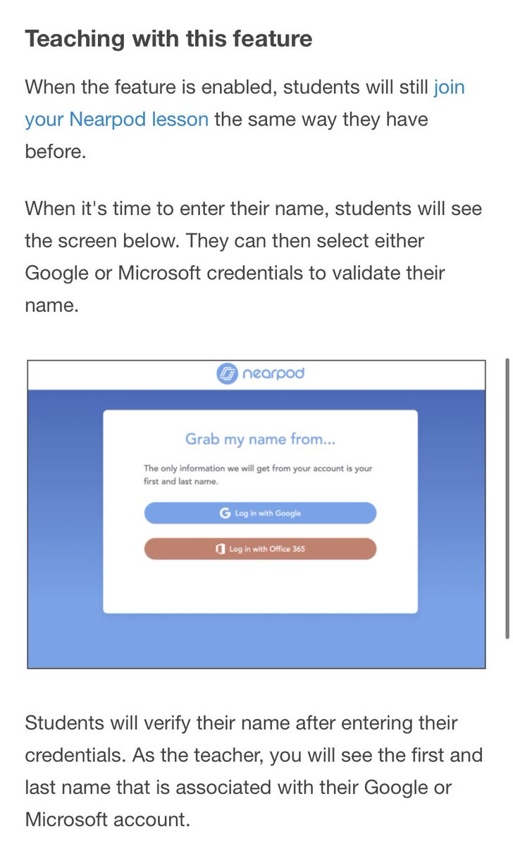 MrColli1's tweet photo. #Nearpod
#Accountability
#Live_Lesson
#Adapt_Evolve
Student names will show up that match the assigned student account. Verifying for you all the members in your class as you teach your lesson... https://t.co/2x3jQry9po