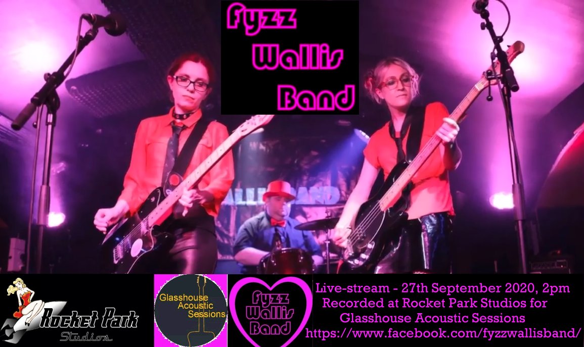 Today - 2pm - the brilliant Fyzz Wallis Band live for @glasshouse Glasshouse Acoustic Sessions, recorded at <a href="/Rocket_Park/">Rocket Park Studios</a>  Rocket Park Studios. facebook.com/fyzzwallisband…