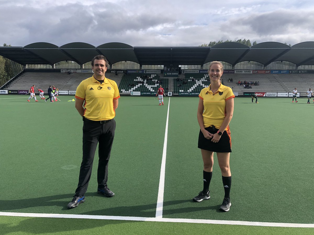 De scheidsrechters van vandaag bij <a href="/HCRotterdamH1/">HC Rotterdam Heren-1</a> vs <a href="/THCHurley/">THC Hurley</a> heren1 <a href="/HCRotterdam/">HC Rotterdam</a> 
Paul vd Assum &amp; Lisette Baljon #succes #arbitrage #sportiviteit &amp; #respect