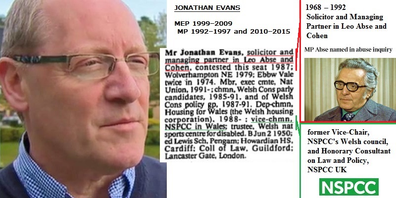 ➎➌ Jonathan EvansEvans worked at solicitors Leo Abse & Cohen til 1992; Leo Abse was an alleged pedophileMost of Evans' legal practice concerned criminal & Child Care lawSubsequently as an MP, Evans played a lead role in setting up the Waterhouse Inquiry into child abuse