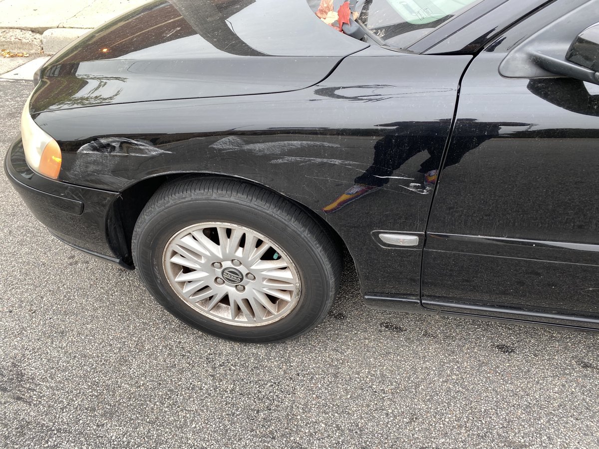 So, I got side swiped yesterday. Shit happens, no worries. Pulled over with the other driver, young dude, gets out. We chat for a minute. I ask if this is his car, he says its his auntie’s car. He’s already looking worried about the implications.