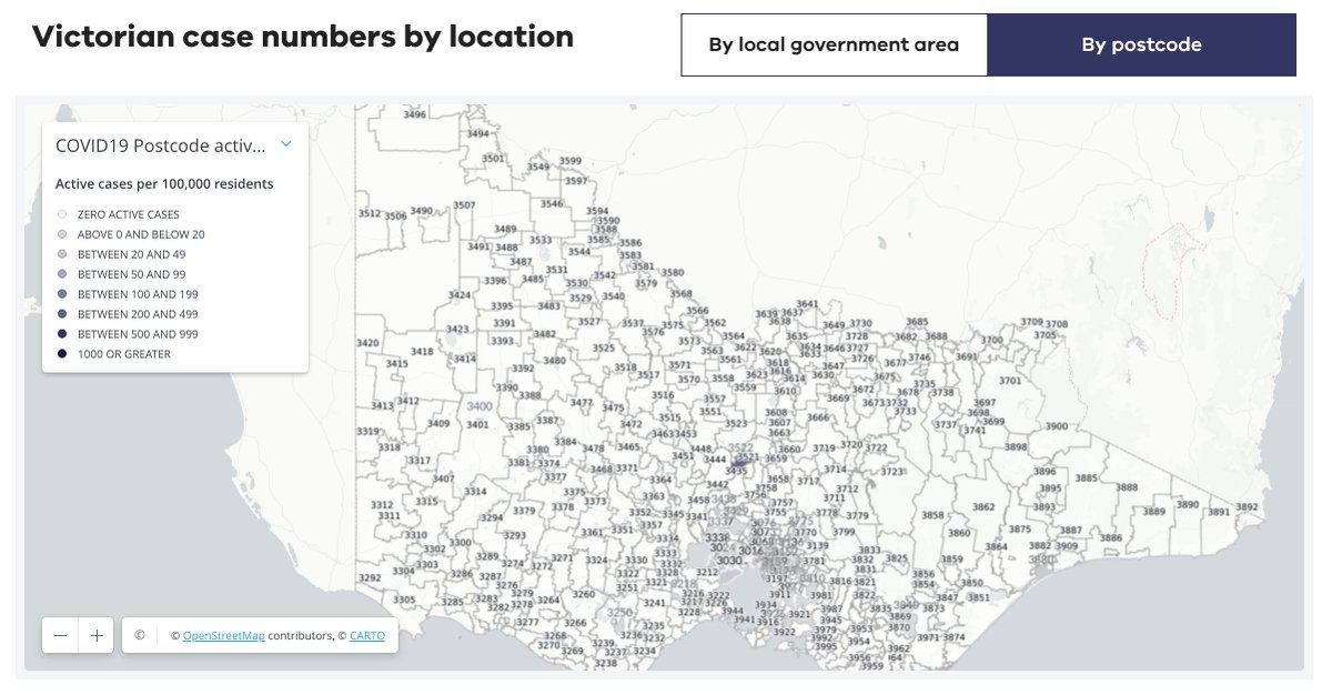 Their state monitoring was at the postal code level, not at large diluted regional levels. (Yes, they have a privacy law.)