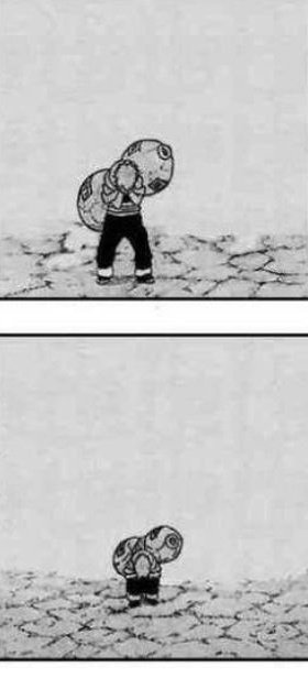 Un réceptacle particulier est tout aussi intéressant, je parle de celui qui est à l'image même de n°41, Gaara. Il rassemble Tetsuo petit, avant sa rencontre avec Kaneda, rejeté et blessé par ses proches et enfants et Tetsuo adolescent, puissant, haineux et qu'on essaie de tuer.