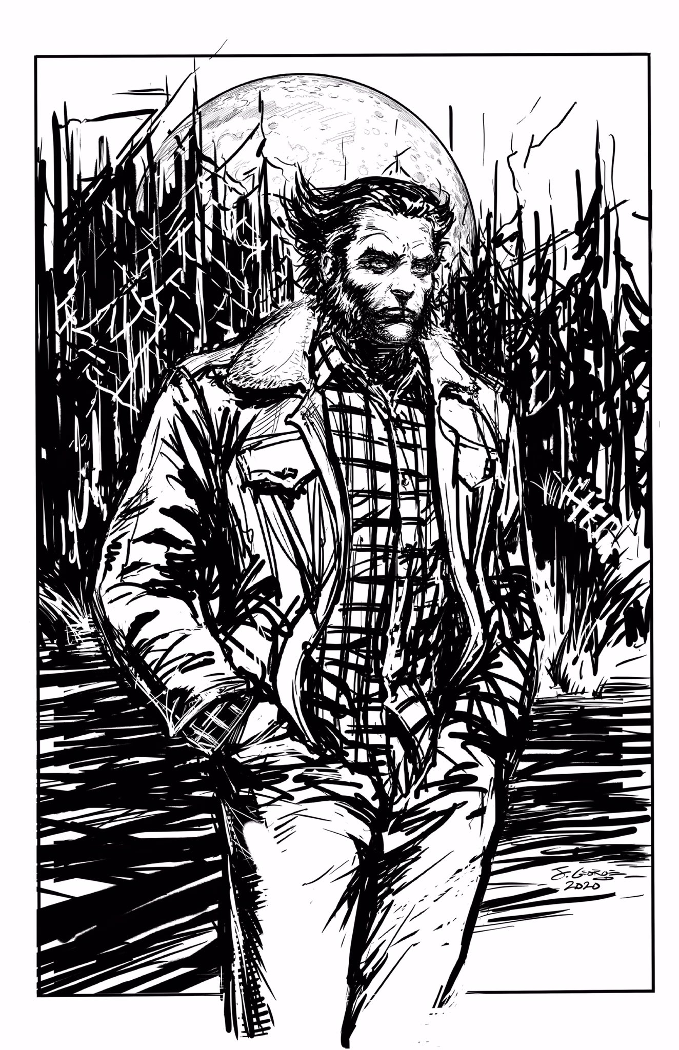 josh george on twitter having some fun drawing wolverine xmen oldmanlogan logan sketch comicart canada alphaforce https t co cyfx9irnov twitter