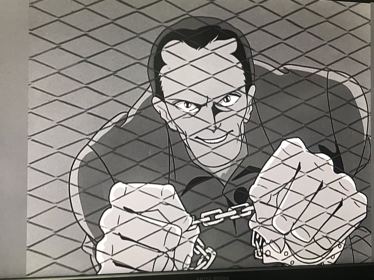 45話「死刑囚タランチュラ」
平井和正先生脚本にしては珍しく、SF感が薄めでミステリー調の一本。
全体通してタランチュラの手がかなりリアル目に描かれているのは、手錠付きで手がそういうふうに描かれた桑田先生の設定画があったから…のような気がするなあ。 
