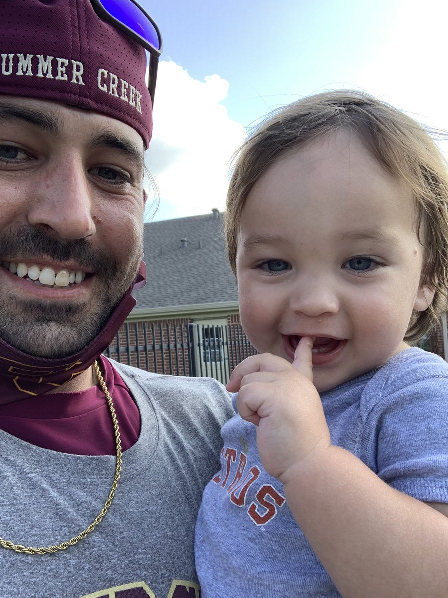 Hanging out with my big guy.