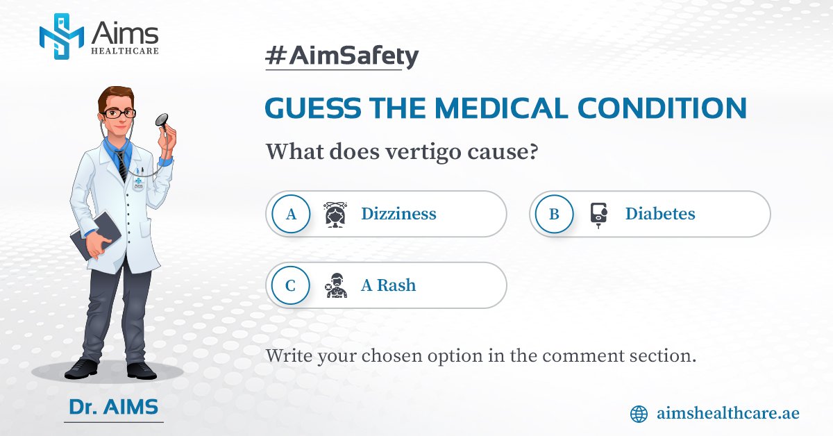 Aims_Healthcare's tweet image. How much do you know about what's going on in your body?
Test your knowledge on health conditions &amp;amp; diseases by answering this question in the comments section. 

#AimSafety #AimsHealthcare #DubaiHealth #DoctorOnCall #Doctorathome #MedicalCare #homehealthcare #Dubai #UAEHealth