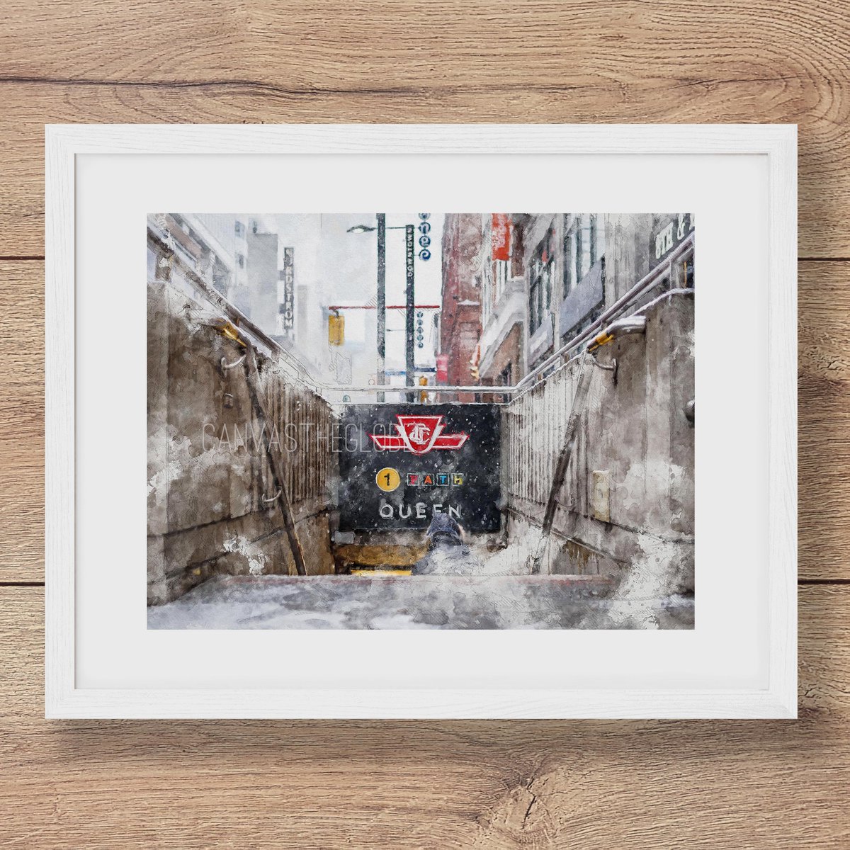 canvastheglobe's tweet photo. Toronto Subway, Canada Art Print at https://t.co/Df9z7vPNgZ https://t.co/I6t82BjjQS