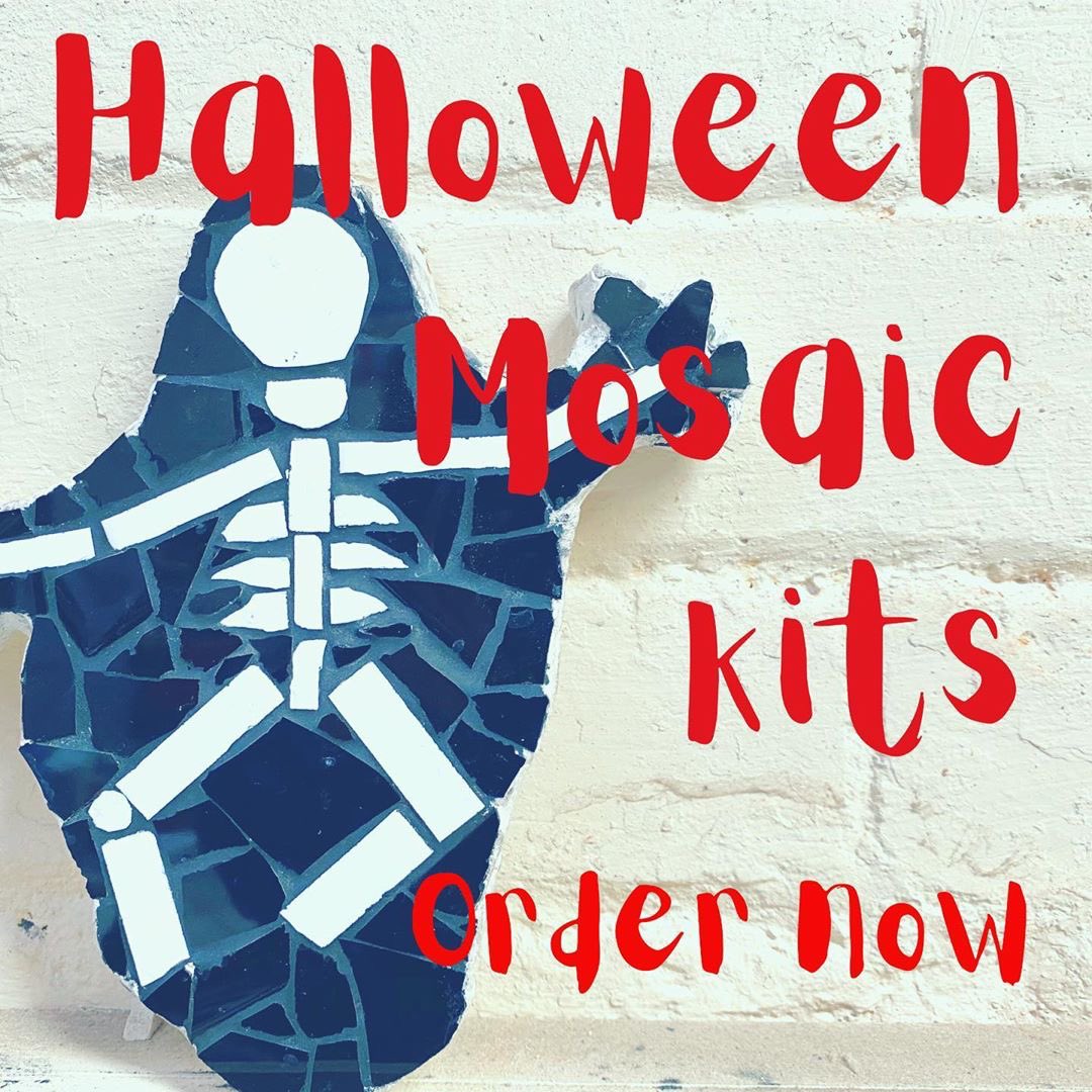 Looking for something fun and Halloween inspired to do with the kids? Order a mosaic kit. Details on our website seagullsreuse.org.uk/mosaic/shop/ #mosaic #lockdownfun #mosaickits