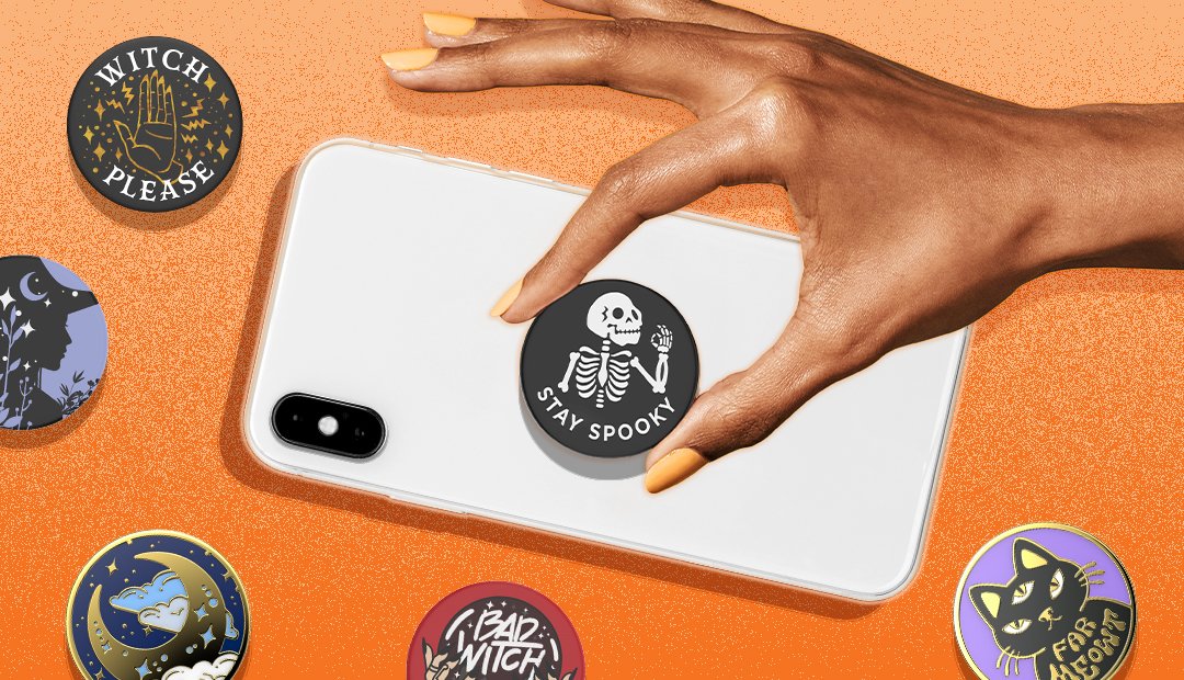 PopSockets's tweet photo. Unofficially officially approved by Halloween lovers (and Halloweenies) everywhere. #PopGrips https://t.co/Z5kxVhOiSx https://t.co/6WH1TVJ8uk