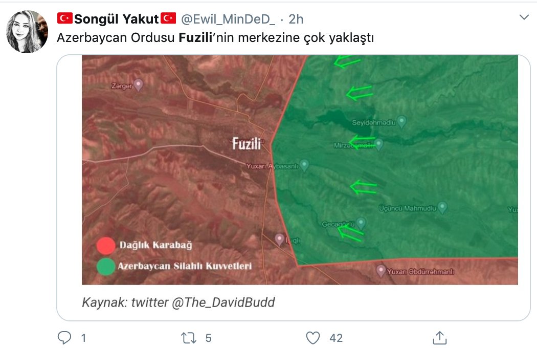 The messaging on the clashes between Armenia and Azerbaijan are interesting, on the one hand the claims that "Armenia attacked"...on the other celebratory pro-Turkey social media detailing the "liberation" and conquest of areas by Azerbaijan...