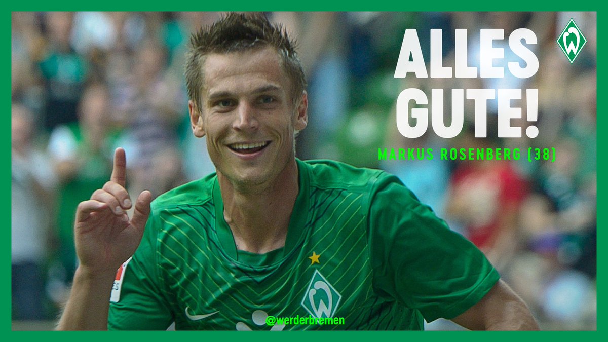 werderbremen's tweet photo. Grattis på födelsedagen, @M_Rosenberg82! 🎉🎈

#Werder https://t.co/D4ufRchUyW
