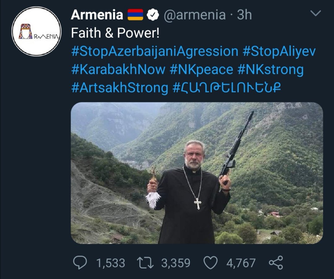 From Armenia's official twitter.