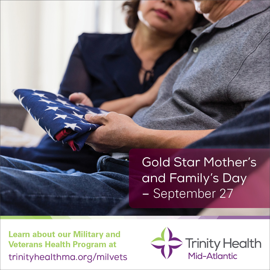 trinityhealthma's tweet photo. Gold Star Mother’s and Family's Day honors families of fallen U.S. military. Gold Star mothers are entitled to display a gold star as mother, stepmother or adoptive mother of a U.S. Armed Forces member that died while engaged in action. #milvets https://t.co/YETVaPPbTN https://t.co/zJmp0MtQw2
