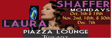 Banana_Joeyy's tweet photo. Swing with the enchanting #LauraShaffer and her #NoirNightingaleTrio in the #PiazzaLounge from 7:30-11:30pm at #TuscanyCasino on other #Mondays @NightingaleLV https://t.co/rczrarLq6Y  More info at: https://t.co/ErvZOdsXXB https://t.co/rAdCn3CWV6