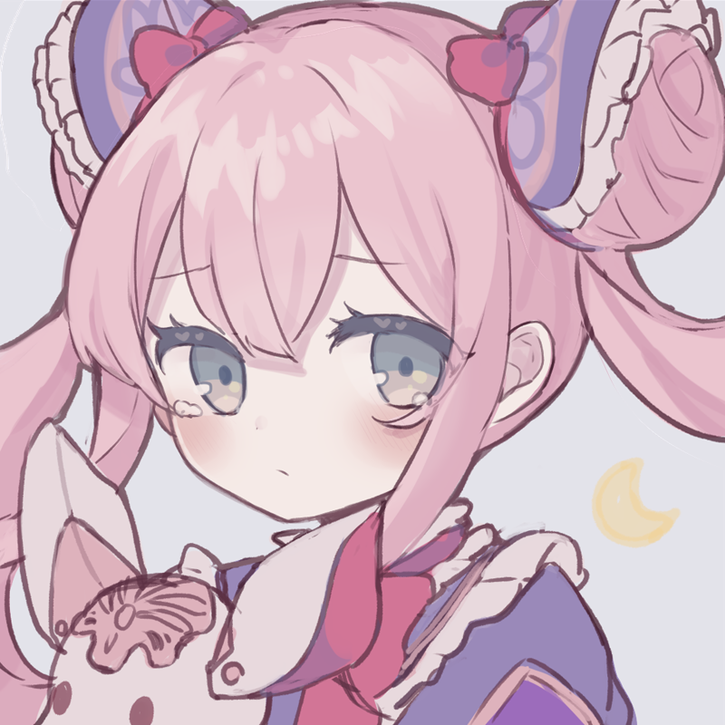 「なるべく毎日顔描きたいので今日はルナちゃんです 」|かるなばるのイラスト