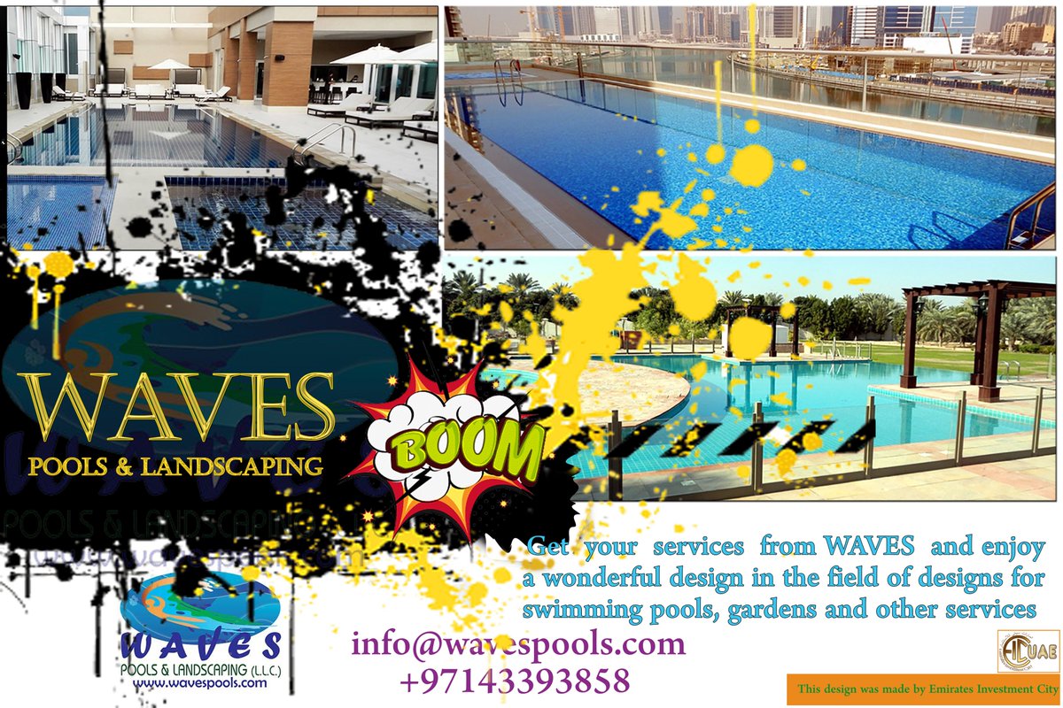 To get WAVES services, call now
call now 043393858
wavespools.com
Email :- info@wavespools.com
#waves
#land_scaping
#pools
#تصميم_احواض_السباحة
#عمل_اللانداسكيبن
#تصميم_وتنفيذ_الحدائق