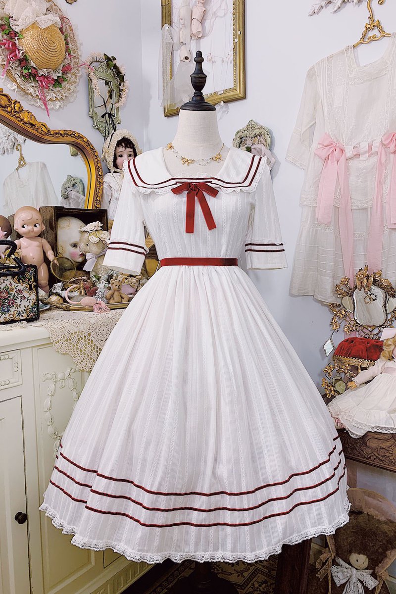 Inedennet A Twitter Leflacon Sailorlullaby ストライプ刺繍レッドビロードリボン セーラー ワンピース 即納 現品 Lサイズのみ T Co Bhoaywysqw 他のサイズは 取寄せ T Co Nqkipyg544 映画から着想を得たお洋服 女子学生の制服のような