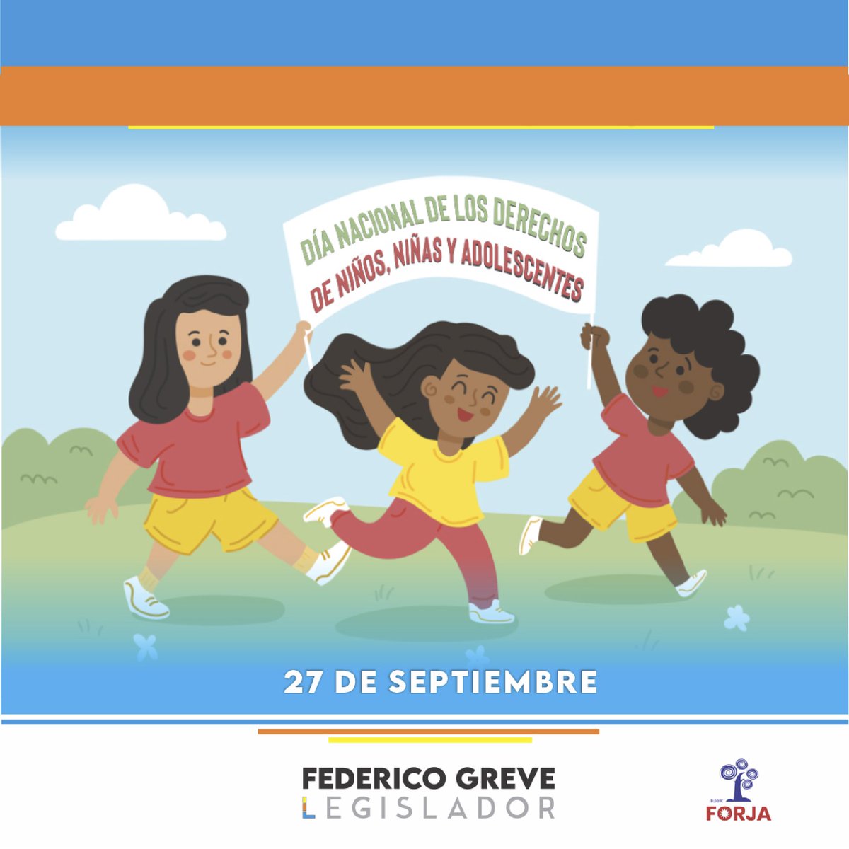 FedericoJGreve's tweet photo. Hoy se conmemora la fecha que nuestro país sancionó la Ley N° 23.849 que puso en vigencia la Convención sobre los Derechos del Niño. Desde mi lugar como legislador renuevo el compromiso de promover y hacer efectivos los derechos superiores del niño, niña y adolescente. https://t.co/jt2wVqpRJA