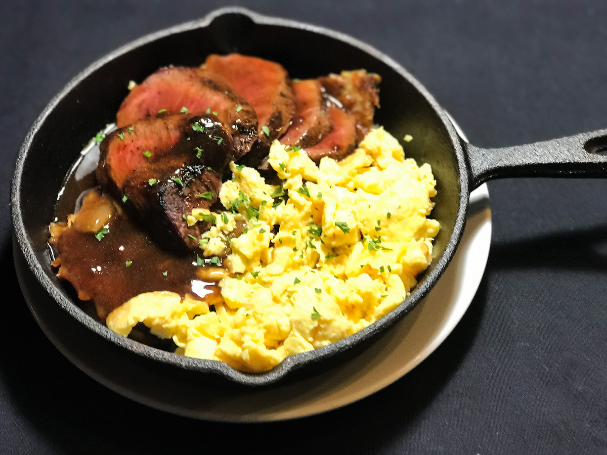 Good news. #BoozyBrunch is happening til 2:45pm so come by for a savory skillet or sweet brunch plate! 🍳☀️