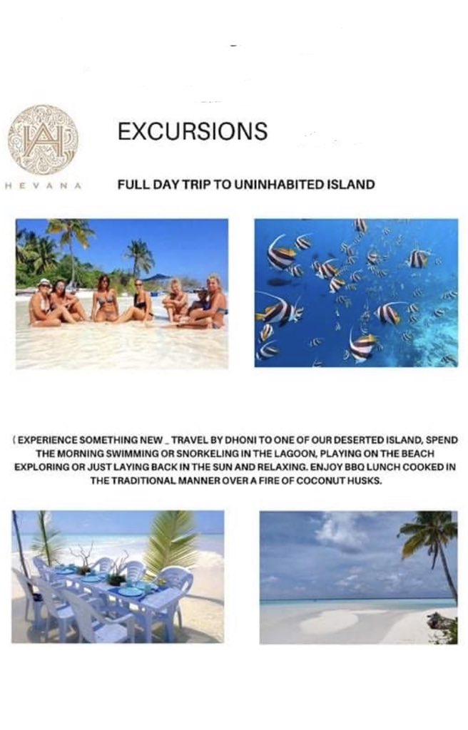 HevanaHolidays's tweet photo. Visit Hevana to experience our special excursions. Spend a week in paradise to experience these wonderfulness 🇲🇻🌴🏝#adventure #maldives #VisitMaldives #visithevana #keyodhoo #wowatoll #wowkeyodhoo #paradise @Mausoom_Maus #Maldivestourism https://t.co/DKiuNTsfqX