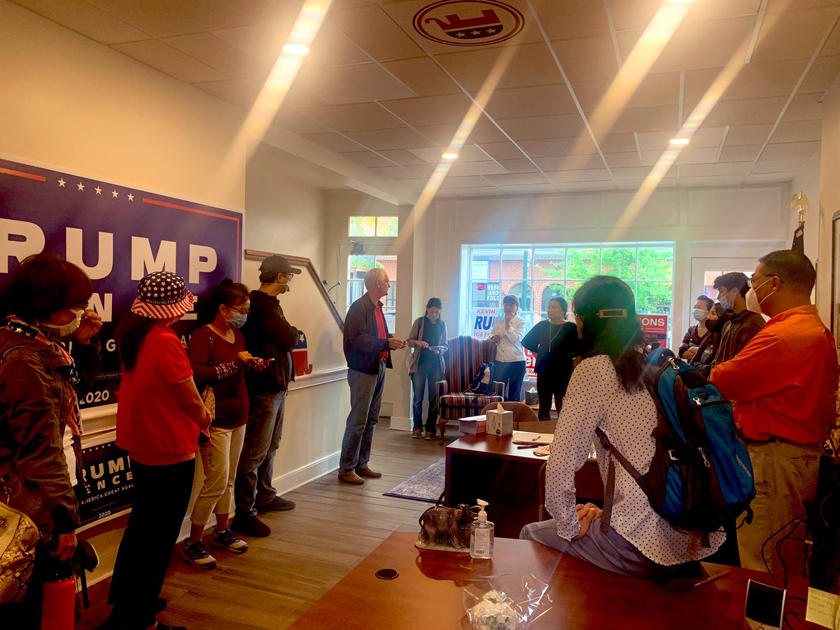 Rocking’ and rolling’ this Sunday morning at Westchester Gop hq with the Asian America coalition. @Emmons4Congress and @JosephLuongo6 got the crowd fired up! #LeadRight #MAGA2020