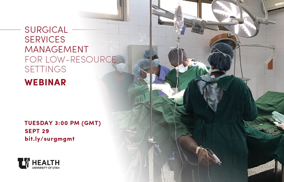 UUCGS's tweet photo. Next in Webinar Series!
TUESDAY 9/29 3pm GMT
Register today: https://t.co/N2lb2g4Iuj
We'll hear from Surgical Nurse Educator guests Karen Porter BN and Michelle Weller MSN RN how to set up education systems for surgical staff.
@drcdevries @sudhapjay @drrayprice
#surgmgmt https://t.co/Cf1JEydfZi