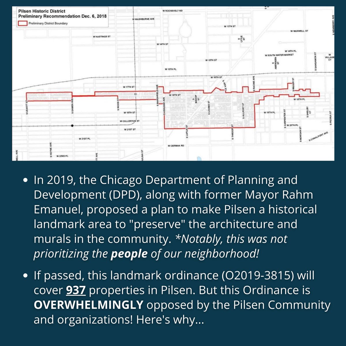 THREAD:WHAT IS THE PILSEN LANDMARK ORDINANCE? How will it CAUSE gentrification and displacement? And what can we do to STOP it?Please share widely! #NoPilsenLandmark  #Pilsen  #Gentrification  #Displacement  #ElBarrioNoSeVende!