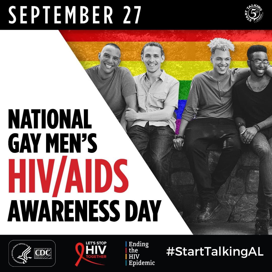 StartTalkingAL's tweet image. testing, condoms, PrEP, and medicines that treat HIV. NGMHAAD is also the day observed to encourage open communication about HIV and address the disproportionate impact of HIV on gay and bisexual men." #NGMHAAD #StartTalkingHIV #HIV #StartTalkingAL