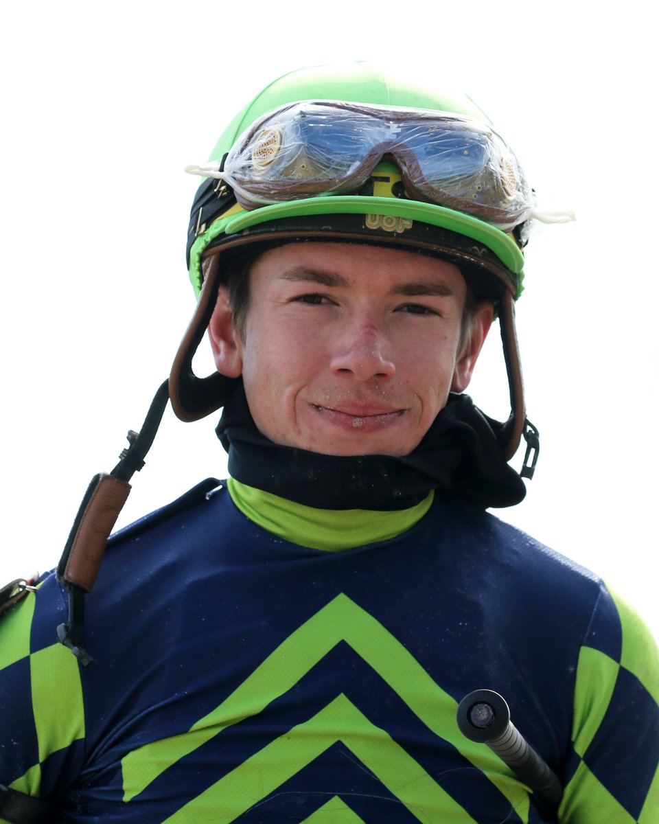 Heading into closing day, Tyler Gaffalione (pictured) and Steve Asmussen have secured the September Meet jockey and trainer titles, respectively, @ChurchillDowns. Owners still up for grabs. More in Sunday's barn notes: bit.ly/3kPOOUv