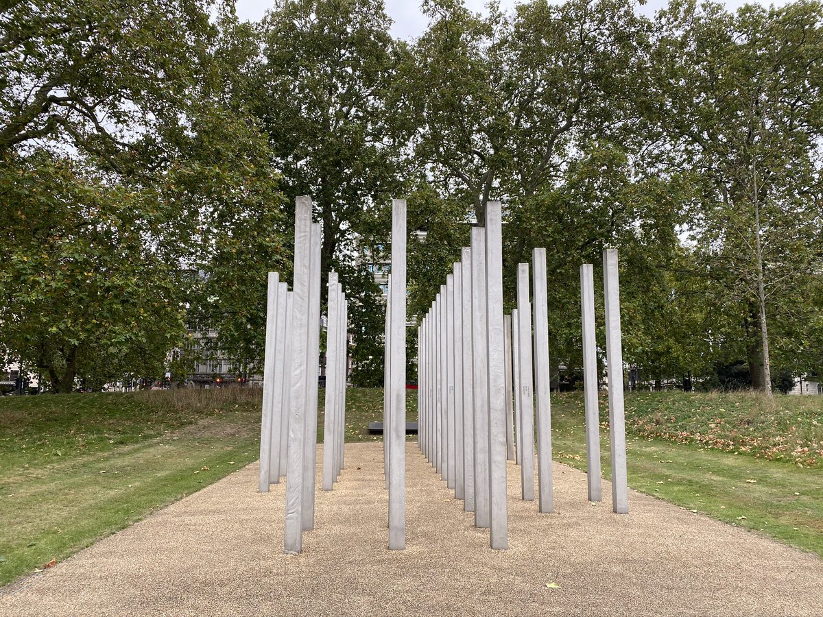 I had not previously seen this monument to those that died in the terrorist bombings of July 2005. I found it very moving, and had some quiet reflection despite proximity to road. It really works as you walk around and through with the changing light