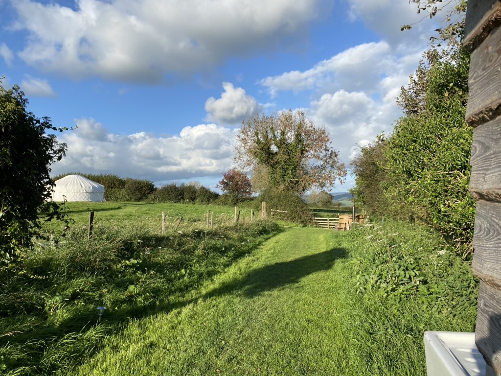 devonyurt's tweet image. Such a glorious Sunday - apple picking bike riding and tending the sheep - guests all happy in the early autumn sunshine what’s not to like ? #devon #devonfarm #glamoing #devonyurt #dartmoor #romanticescapes