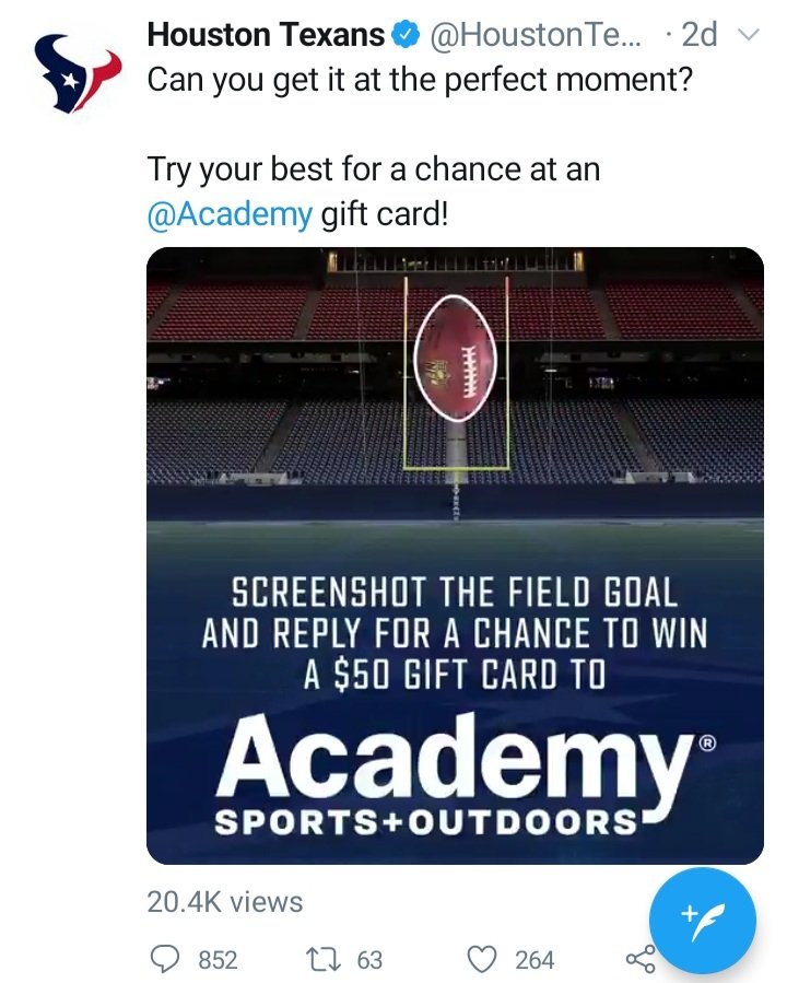 jprincess4ev's tweet photo. @HoustonTexans @Academy https://t.co/9j3CrPIPCG