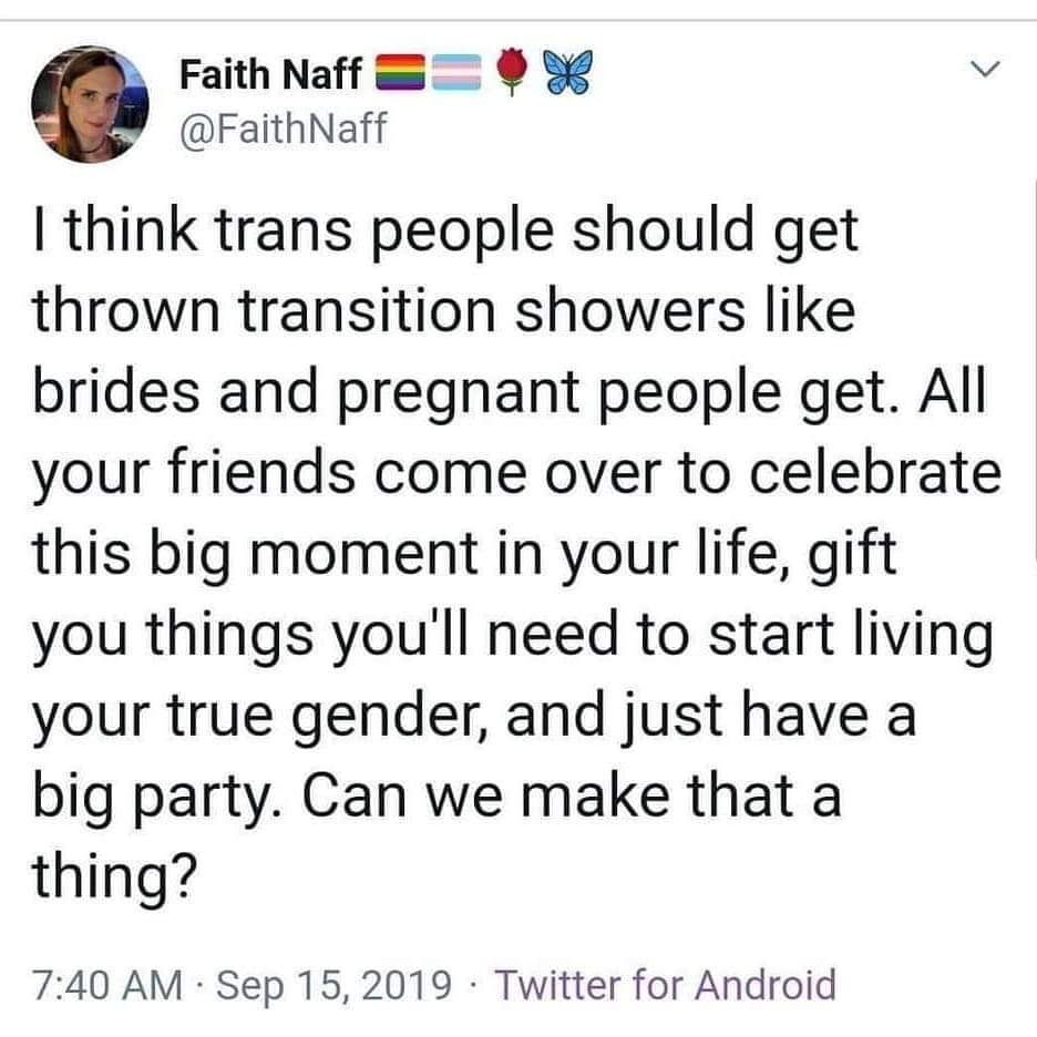 EmpressAndi's tweet photo. I agree. Throw a big party for your #transition #transitionparty https://t.co/dLMfOubh4U