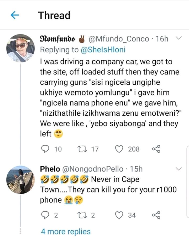 South African thieves are something else.
