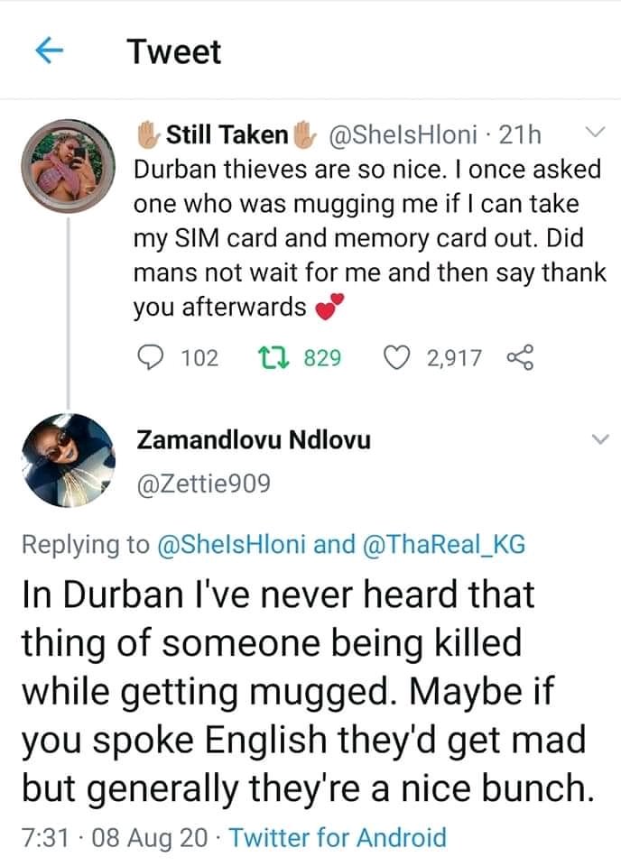 South African thieves are something else.