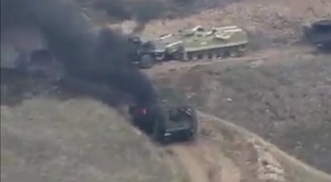 Azerbaijani convoy suffered substanial damage.