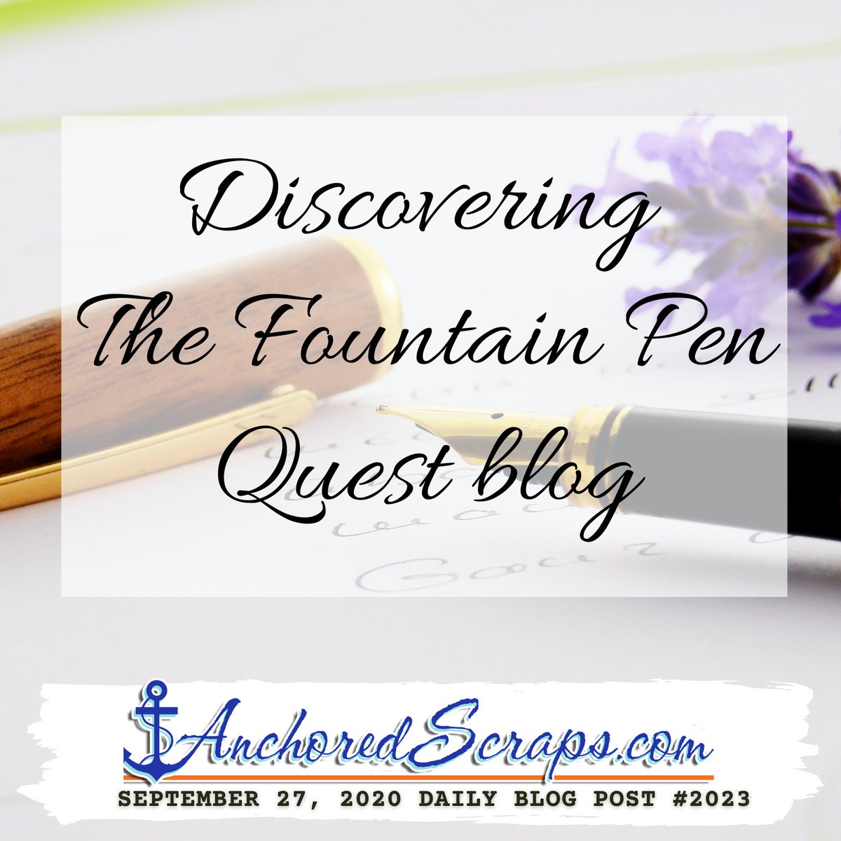 HelensStudio's tweet image. .@fpquest Enjoyed writing my @AnchoredScraps Sunday blog post Discovering The Fountain Pen Quest Blog  anchoredscraps.com/2020/09/founta…  #fountainpen #letterwriting