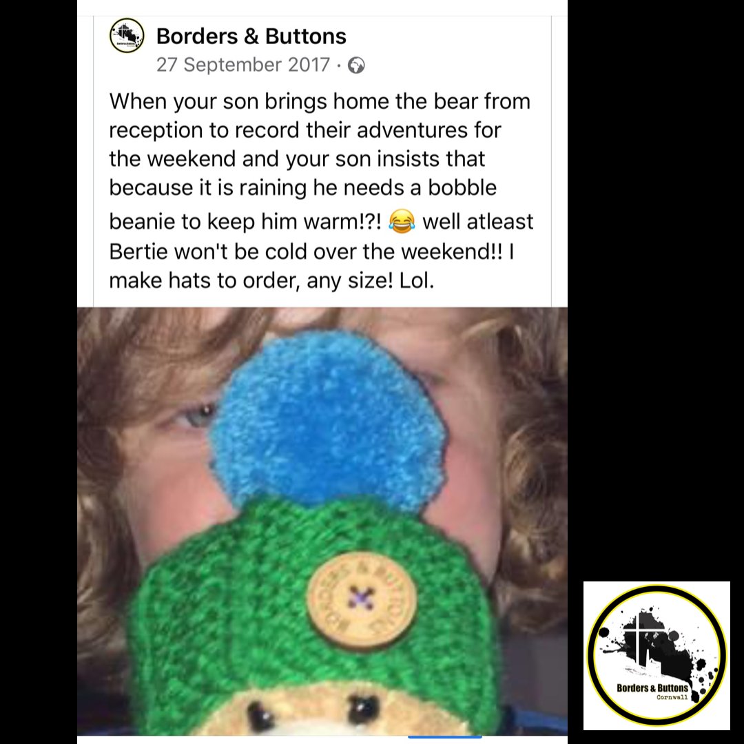 bordersNbuttons's tweet photo. We make hats to order... any size... 😉
#bordersandbuttons #handmade #cornwall #cornishlife #handmadeincornwall #cornishcraft #lovecornwall #lovecornwalluk #surfstyle #beachlife #cornishstyle #dadlife #bobblebeanie #mumlife #madetoorder #autumn #perfectgift #christmasgift https://t.co/DBxZ5ahrHT