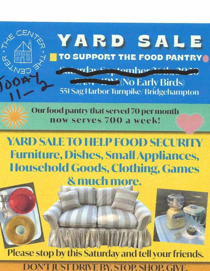 Yesterday's yard sale was a huge success yesterday, but we still have lots more things to sell.  So we’ve extended one more day.