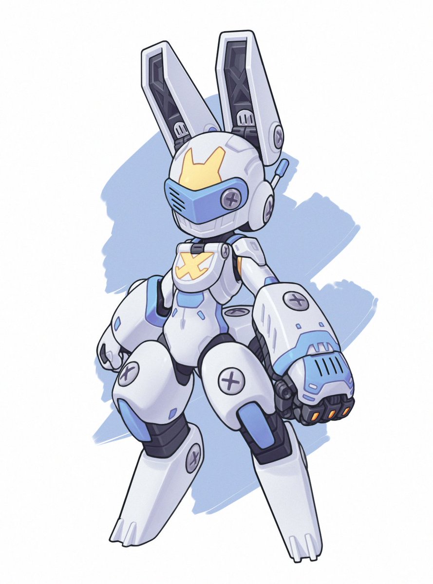 lordyanyu's tweet image. I heard it's #InternationalRabbitDay today, you know my deal, here some mecha/robo rabbits.