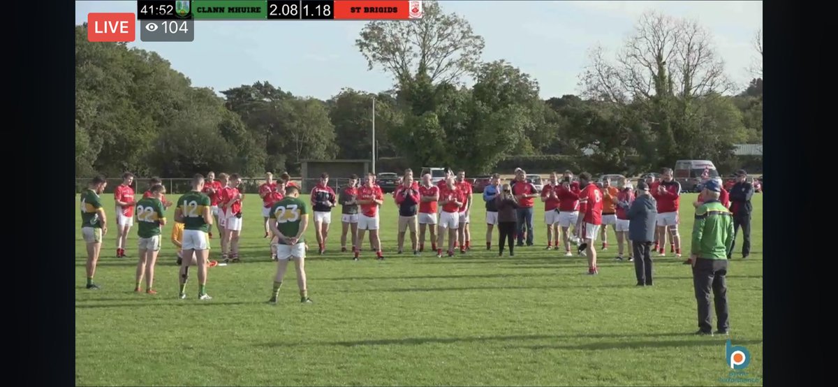 RESULT :

Dublin Junior 5 AC Football Championship Final

<a href="/StBrigidsGAA/">St. Brigid's GAA</a> 1-18
<a href="/ClannMhuireCLG/">Clann Mhuire CLG</a> 2-08

Congrats to Bren, Lar and all the lads on a brilliant win! Thanks again to <a href="/ClannMhuireCLG/">Clann Mhuire CLG</a> for a brilliant stream and sporting game! ❤️🤍❤️🤍❤️🤍👏👏👏