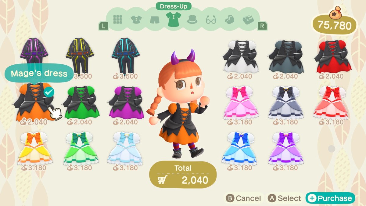 NintendoAmerica's tweet photo. By buying new clothes and changing up your look after the #AnimalCrossing: New Horizons Fall update on 9/30, you can really go all out with your spooky Halloween costume! 💀🧟🧙‍♀️ https://t.co/PM9pvnfpKx