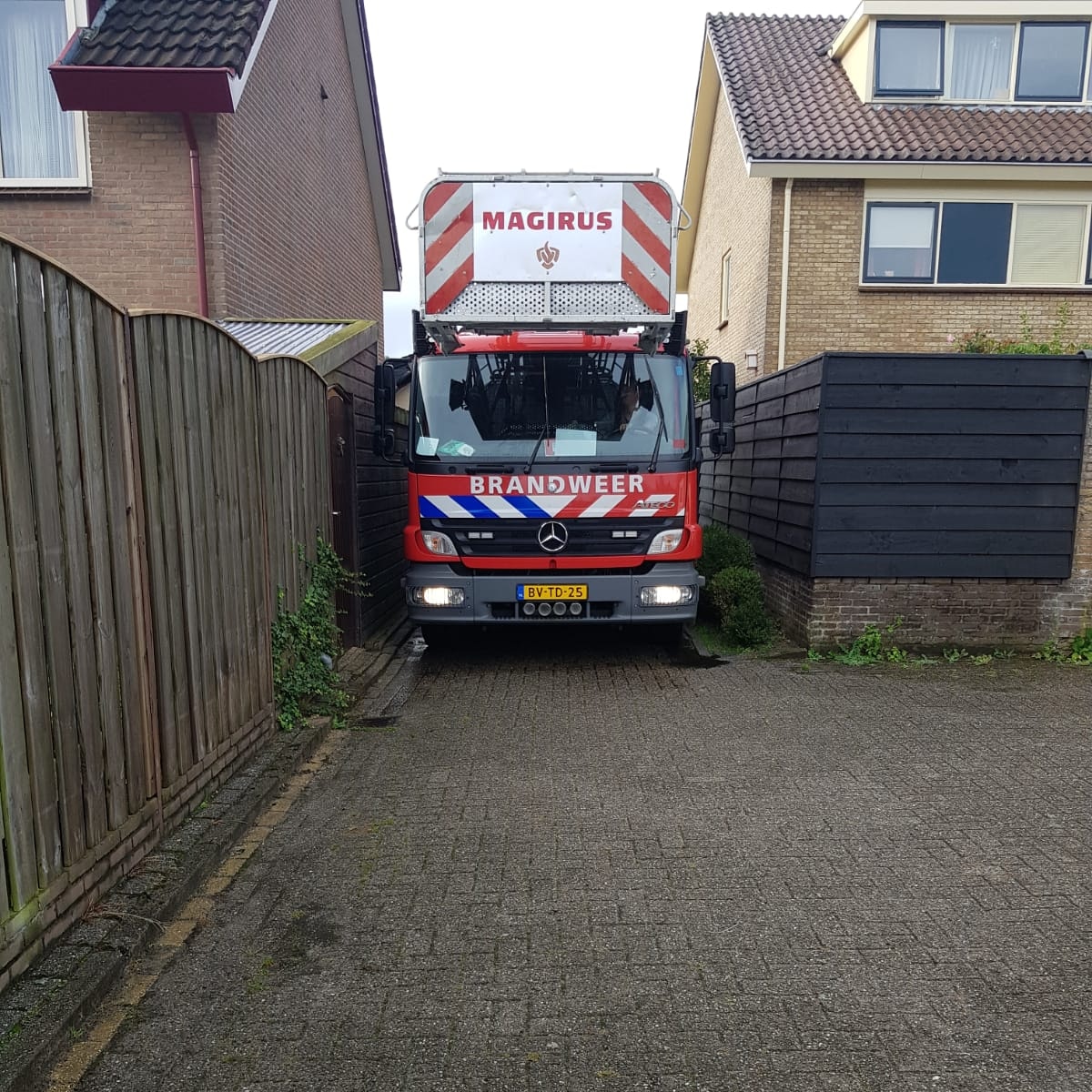 Melding brandweer Weidedreef Langbroek